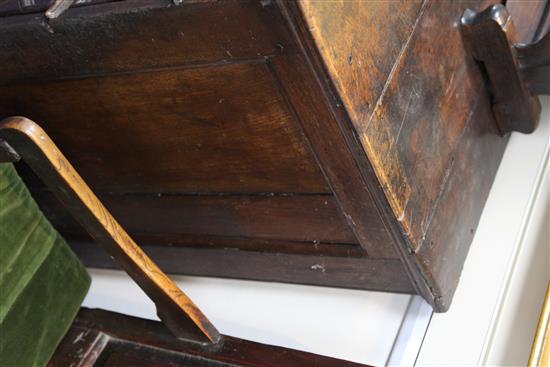 A late 17th century oak chest, W.3ft 2.5in.
